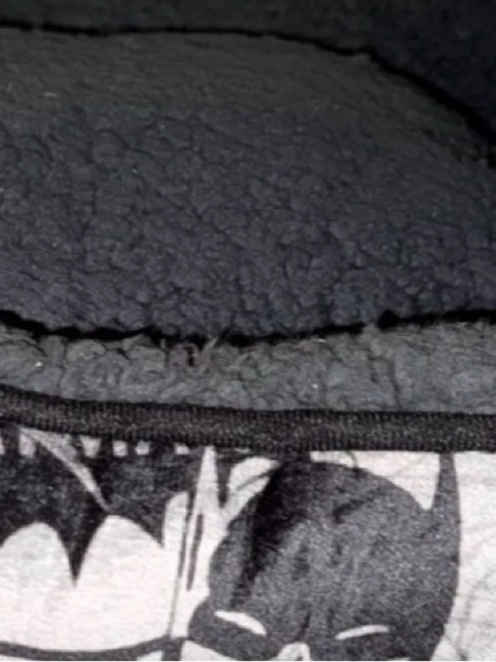 New. Plush Gray & Black Dog Bed with Comic Print Batman DC Conics